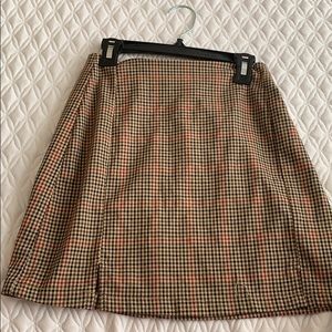 brandy plaid skirt